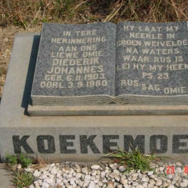 KOEKEMOER Diederik Johannes 1903-1980