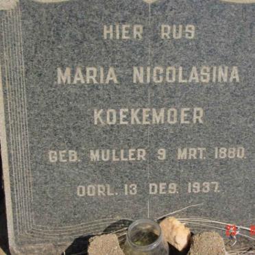 KOEKEMOER Maria Nicolasina nee MULLER 1880-1937