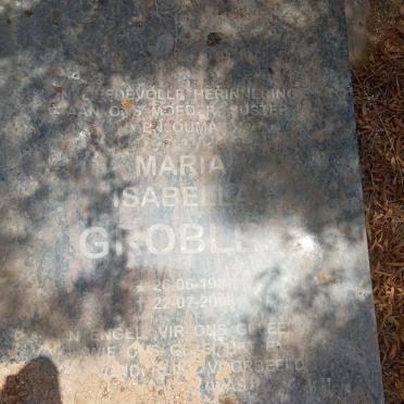 GROBLER Maria Isabella 1937-2006