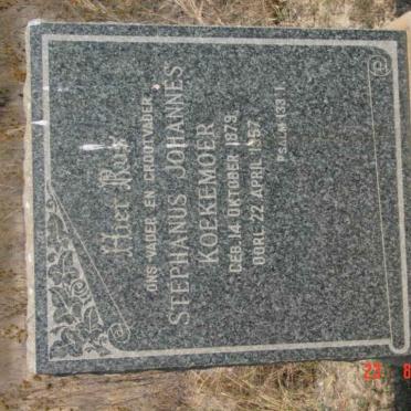 KOEKEMOER Stephanus Johannes 1879-1957