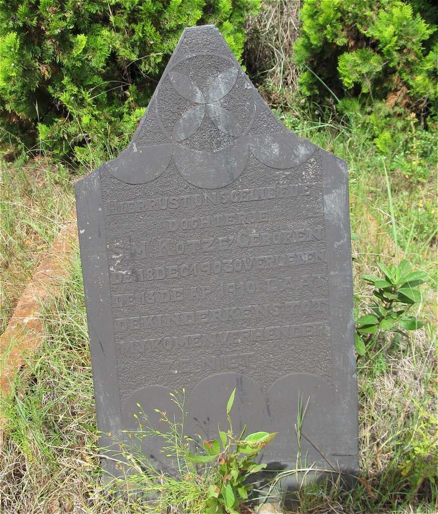 KOTZE S.M. 1903-1910