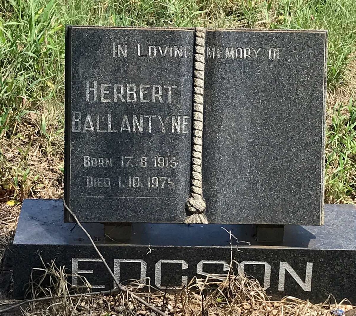 EDGSON Herbert Ballantyne 1915-1975