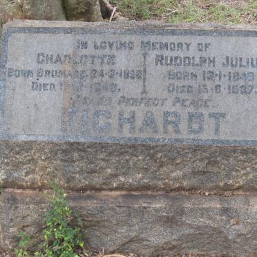 FICHARDT Rudolph Julius 1848-1937 &amp; Charlotte BRUMAGE 1858-1940