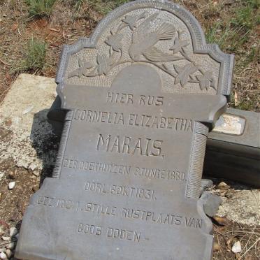 MARAIS Cornelia Elizabetha 1880-1931