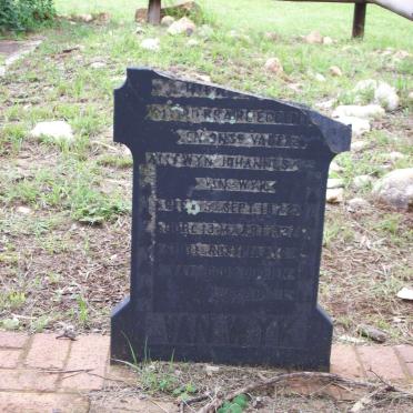 WYK Allewyn Johannes, van 1872-1927