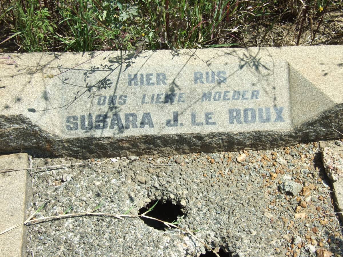ROUX Susara J., Le 