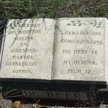 BEER Martha Gerbregtje Sophia, de 1910-1959