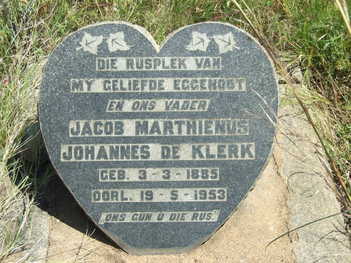 KLERK Jacob Marthienus Johannes, de 1885-1953