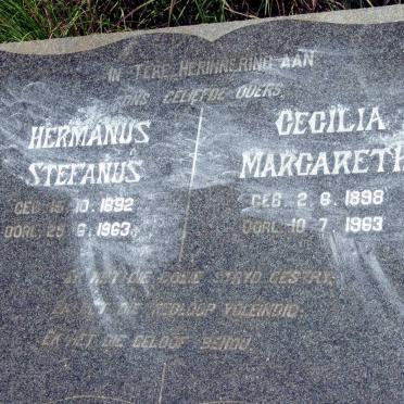 BOSMAN Hermanus Stefanus 1892-1963 &amp; Cecilia Margaretha 1898-1963
