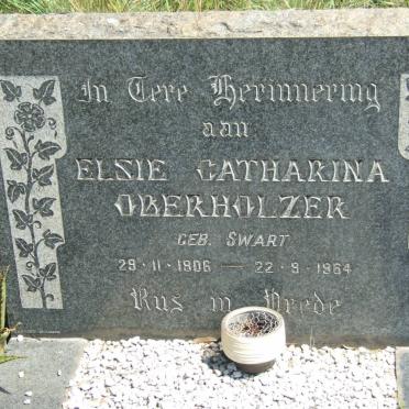 OBERHOLZER Pieter Frederik Coenraad 1906-1973 &amp; Elsie Catharina SWART 1906-1964 