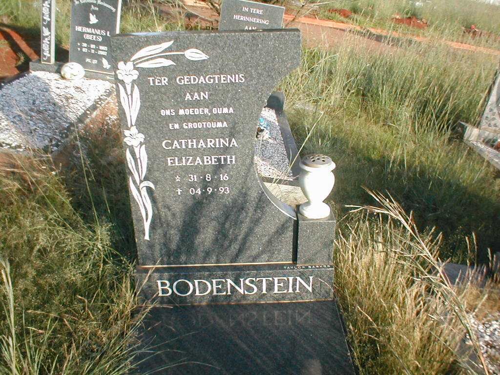 BODENSTEIN Catharina Elizabeth 1931-2004
