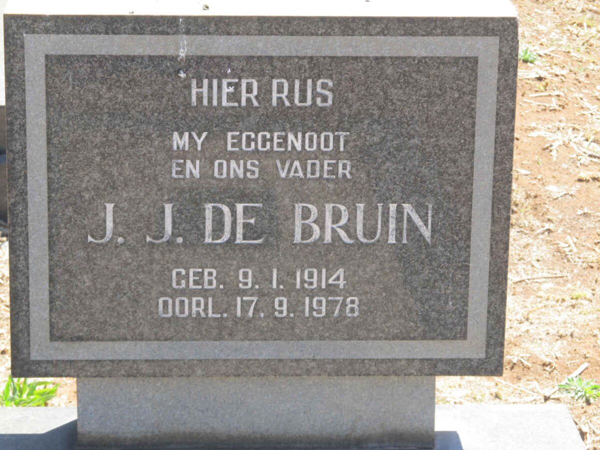 BRUIN J.J., de 1914-1978