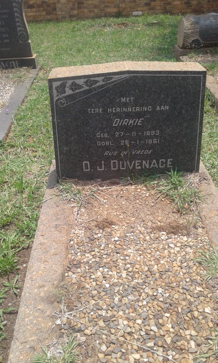 DUVENAGE D.J. 1893-1961