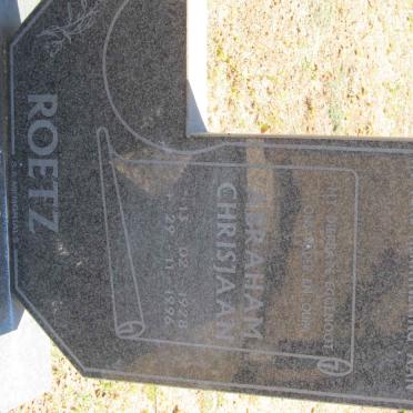 ROETZ Abraham Chrisjaan 1928-1996