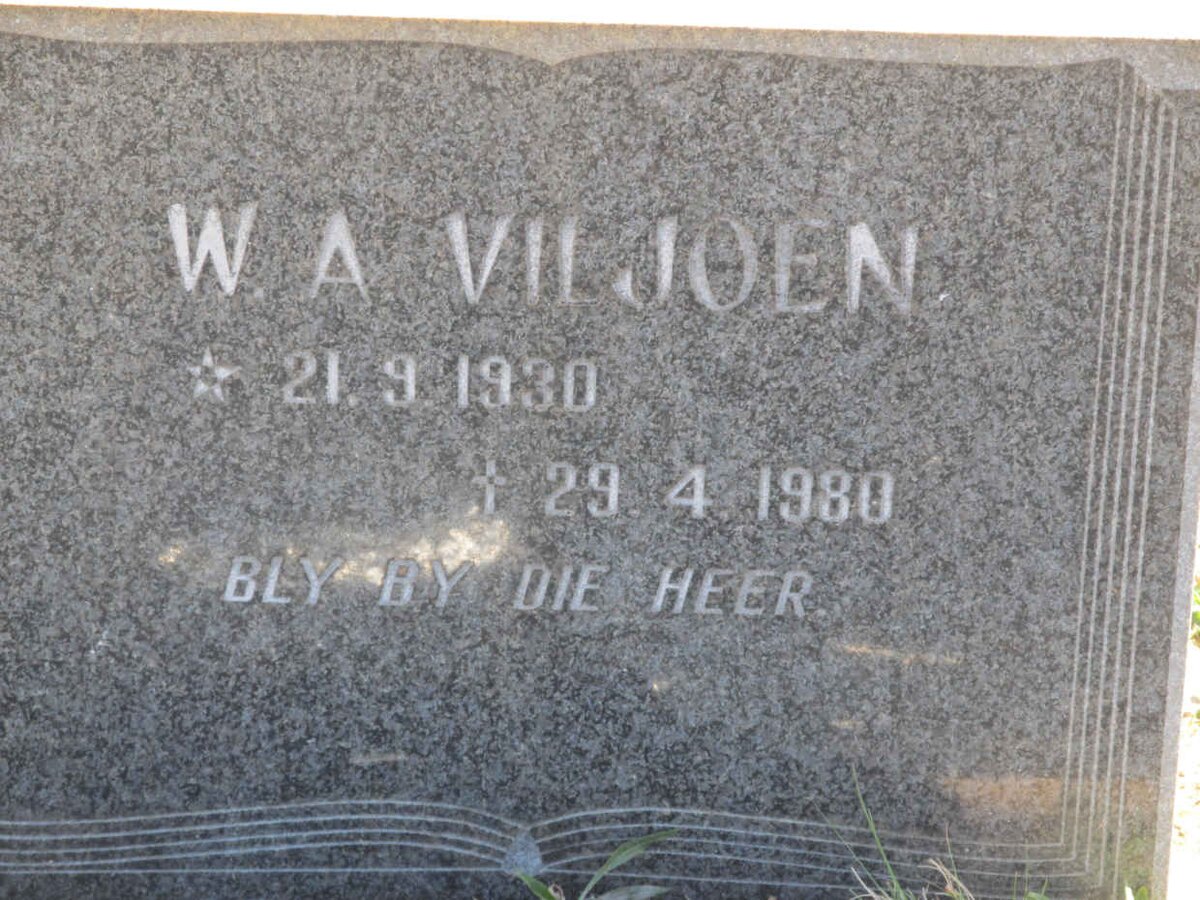 VILJOEN W.A. 1930-1980
