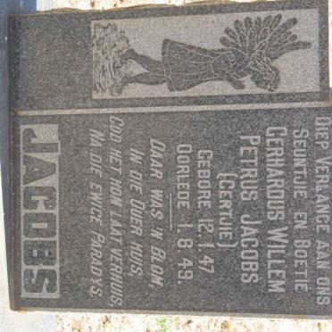 JACOBS Gerhardus Willem Petrus 1947-1949