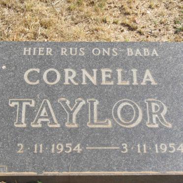 TAYLOR Cornelia 1954-1954