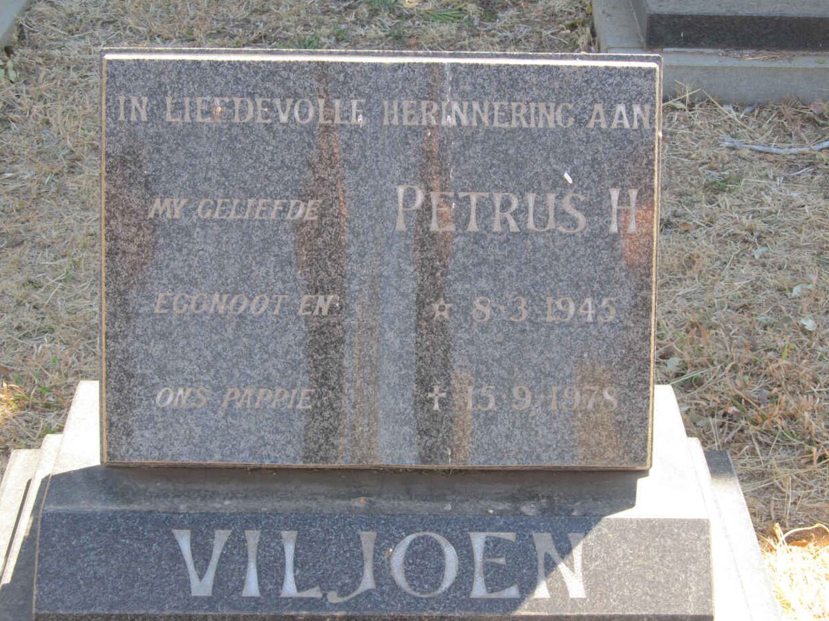 VILJOEN Petrus H. 1945-1978