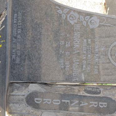 BRANFORD Hendrika Jacoba 1940-1992