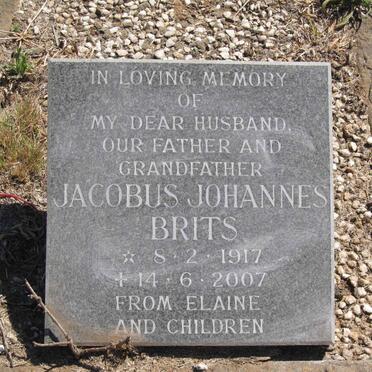 BRITS Theunis Johannes 1869-1945 :: BRITS Jacobus Johannes 1917-2007