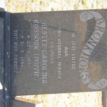 BRONKHORST Matthys Wynand 1928-1979 &amp; Hester Carolina Rossouw 1931-1986