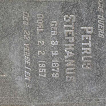 FOURIE Petrus Stephanus 1879-1937 &amp; Anna Magdalena BRONKHORST 1890-1954