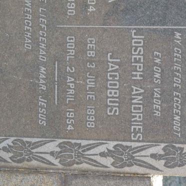 DYK Joseph Andries Jacobus, van 1898-1954 &amp; Louisa Hendrina 1904-1990