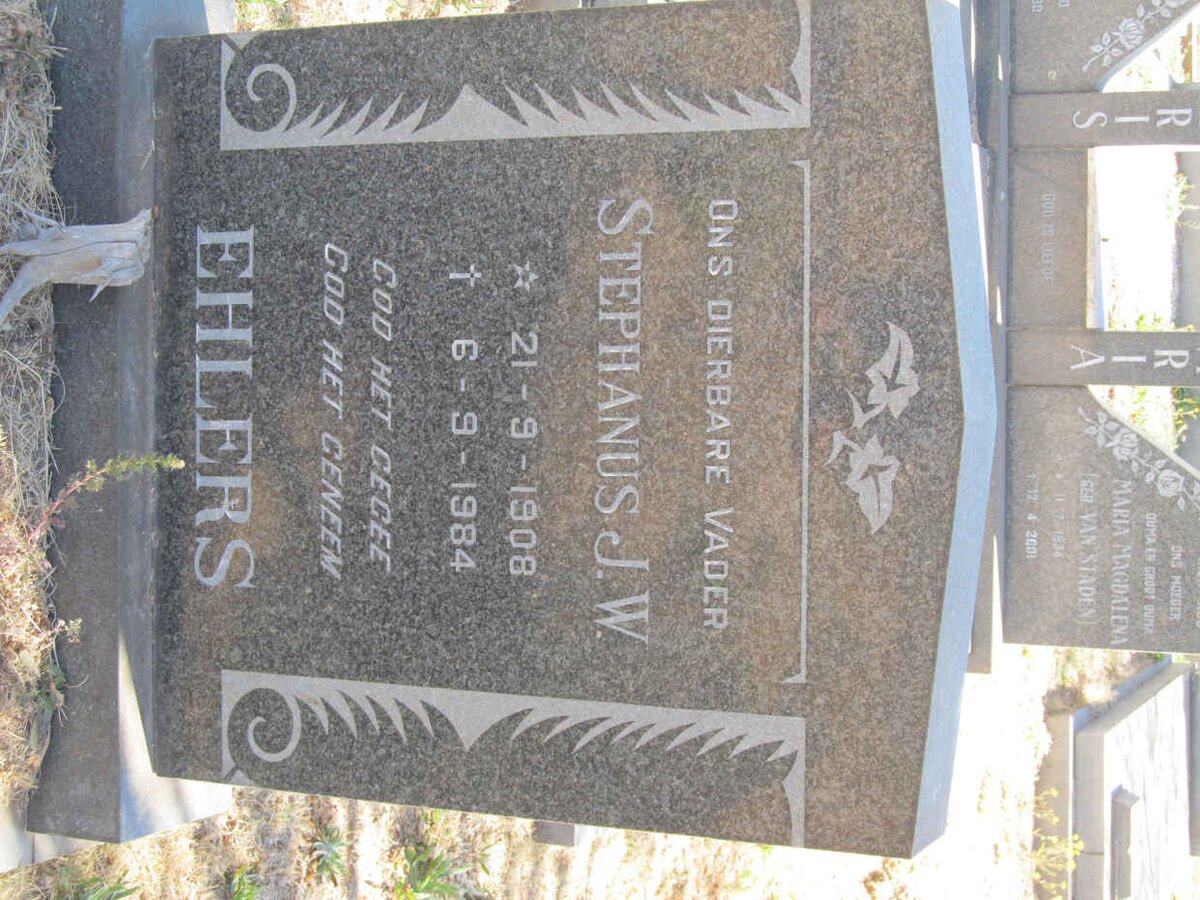 EHLERS Stephanus J.W. 1908-1984