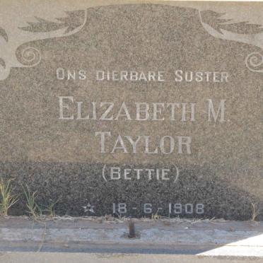TAYLOR Elizabeth M. 1908-
