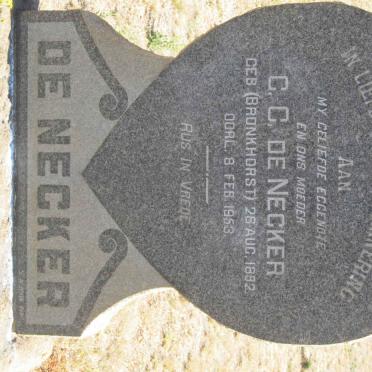NECKER C.C., de nee BRONKHORST 1892-1953