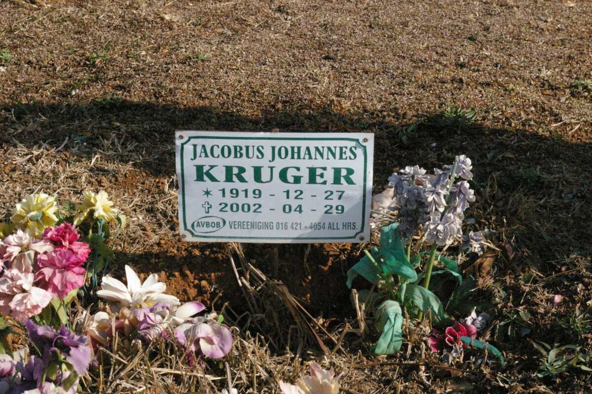 KRUGER Jacobus Johannes 1919-2002