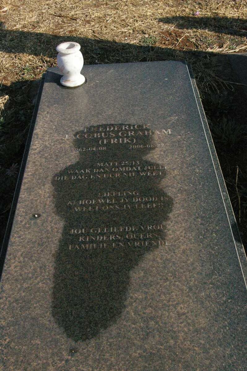 GRAHAM Frederick Jacobus 1962-2006