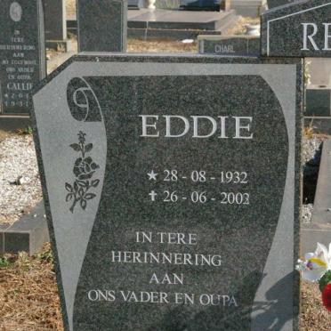 REDELINGHUYS Eddie 1932-2002 &amp; Rene 1933-