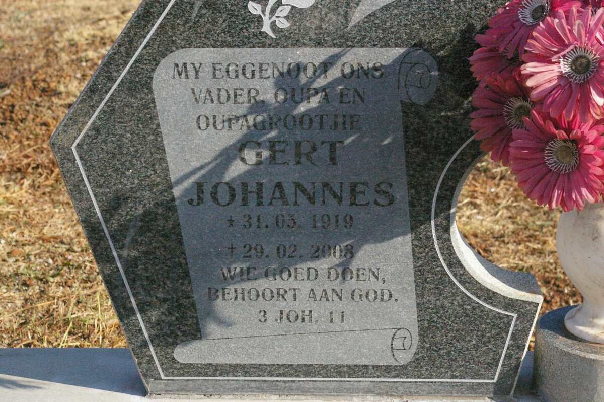 TERBLANCHE Gert Johannes 1919-2008