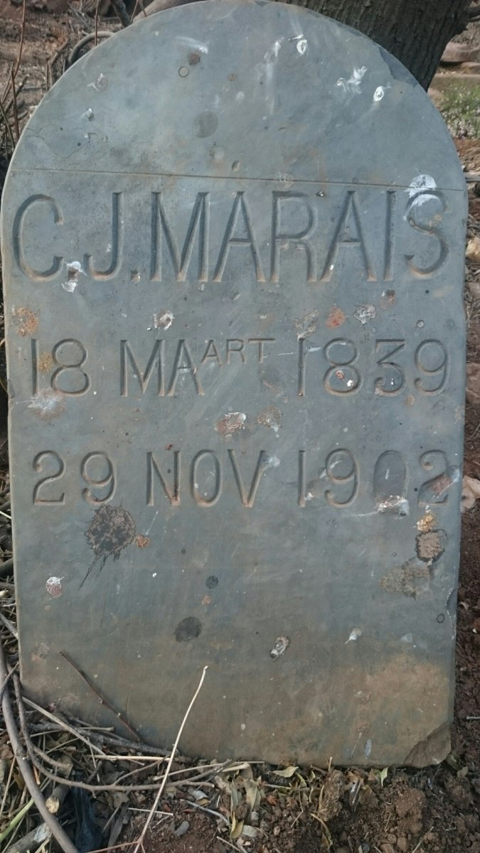 MARAIS C.J. 1839-1902
