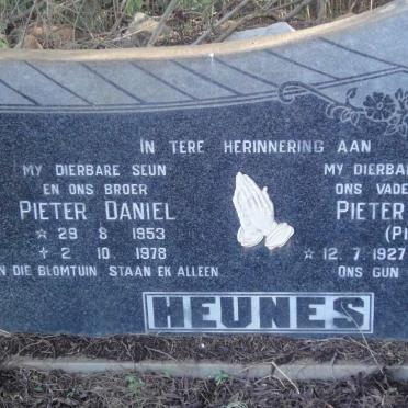 HEUNES Pieter Daniel 1927-1978 :: HEUNIS Pieter Daniel 1953-1978