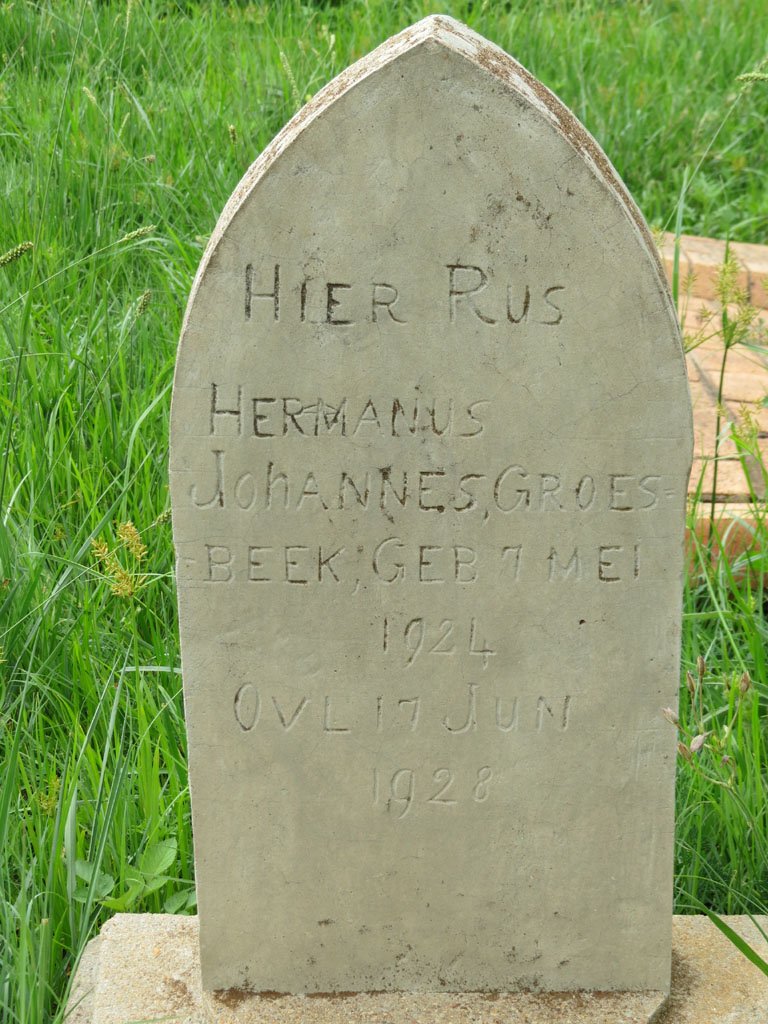 GROESBEEK Hermanus Johannes 1924-1928