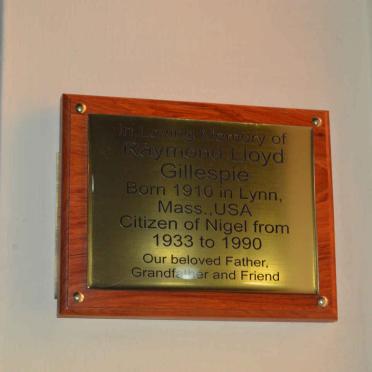 GILLESPIE Raymond Lloyd 1910-1990