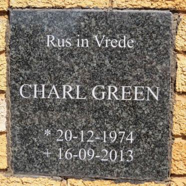 GREEN Charl 1974-2013