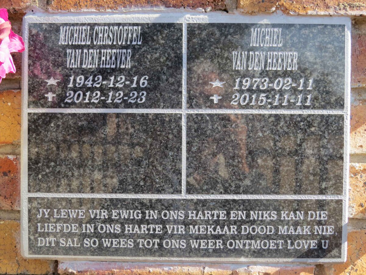 HEEVER Michiel Christoffel, van den 1942-2012 :: HEEVER Michiel, van den 1973-2015