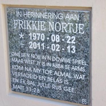 NORTJE Frikkie 1970-2011