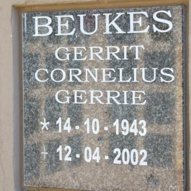BEUKES Gerrit Cornelius 1943-2002