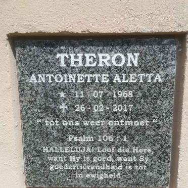 THERON Antoinette Aletta 1968-2017