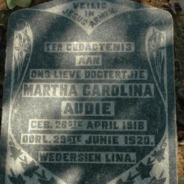 AUDIE Martha Carolina 1918-1920