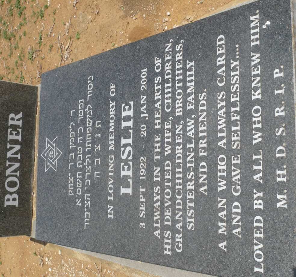 BONNER Leslie 1922-2001