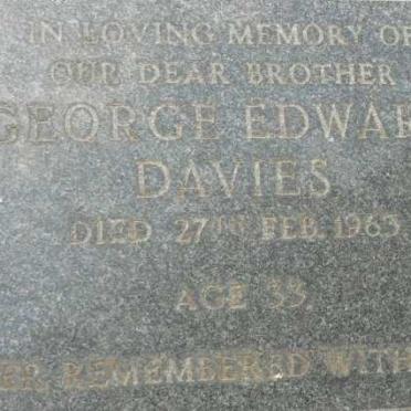 DAVIES George Edward -1963