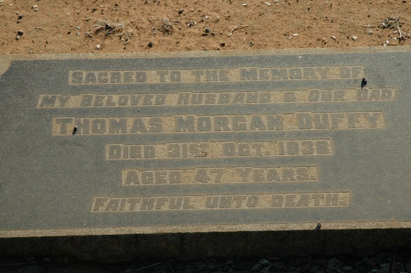 DUFFY Thomas Morgan  -1938 