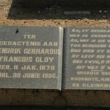 GLOY Hendrik Gerhardus Francois 1879-1936