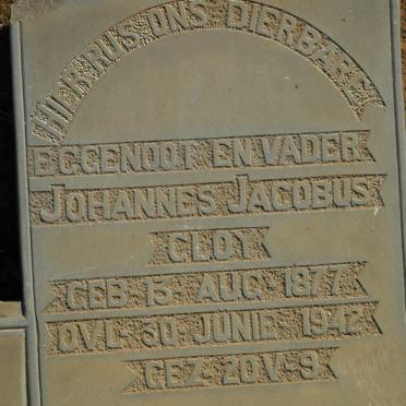 GLOY Johannes Jacobus 1877-1942