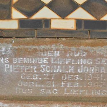 JORDAAN Pieter Schalk 1941-1942
